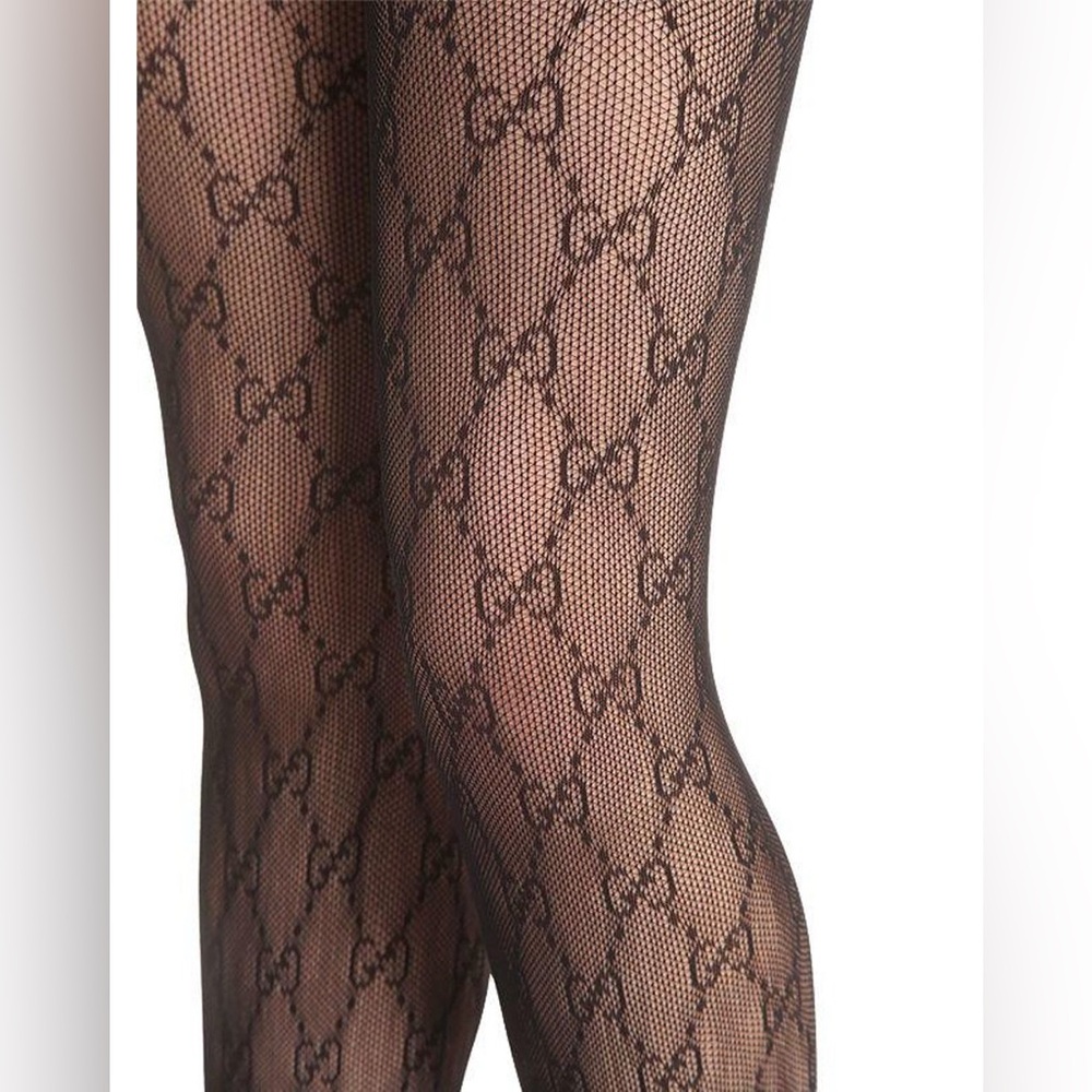 GUCCI SUPREME INTERLOCKING GG KNIT TIGHTS MEDIUM